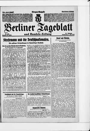 Berliner Tageblatt und Handels-Zeitung vom 02.07.1925