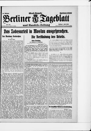 Berliner Tageblatt und Handels-Zeitung on Jul 3, 1925