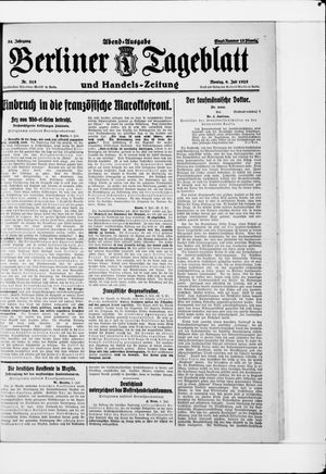 Berliner Tageblatt und Handels-Zeitung vom 06.07.1925