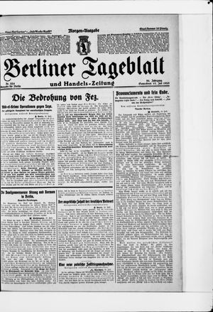 Berliner Tageblatt und Handels-Zeitung vom 11.07.1925