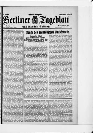 Berliner Tageblatt und Handels-Zeitung vom 13.07.1925