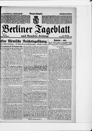 Berliner Tageblatt und Handels-Zeitung vom 18.07.1925