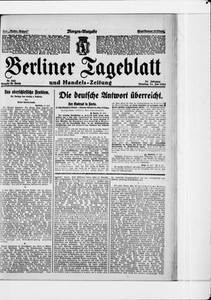 Berliner Tageblatt und Handels-Zeitung vom 21.07.1925