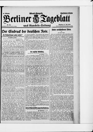 Berliner Tageblatt und Handels-Zeitung on Jul 21, 1925