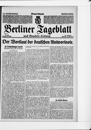 Berliner Tageblatt und Handels-Zeitung vom 22.07.1925