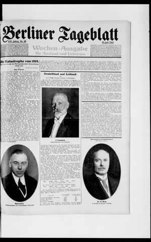 Berliner Tageblatt und Handels-Zeitung vom 23.07.1925