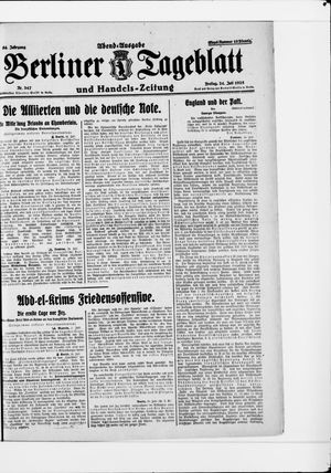 Berliner Tageblatt und Handels-Zeitung on Jul 24, 1925