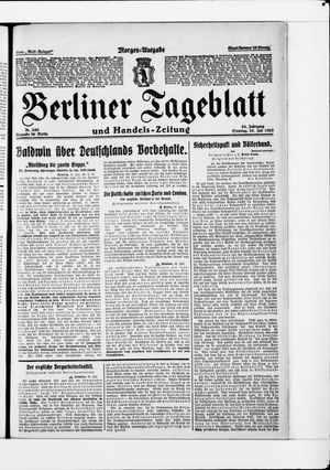 Berliner Tageblatt und Handels-Zeitung vom 26.07.1925