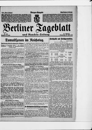 Berliner Tageblatt und Handels-Zeitung vom 30.07.1925
