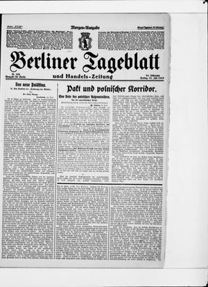 Berliner Tageblatt und Handels-Zeitung vom 31.07.1925