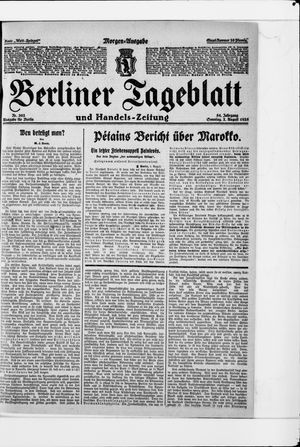 Berliner Tageblatt und Handels-Zeitung vom 02.08.1925