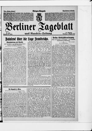 Berliner Tageblatt und Handels-Zeitung vom 03.08.1925