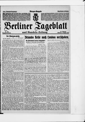 Berliner Tageblatt und Handels-Zeitung vom 05.08.1925