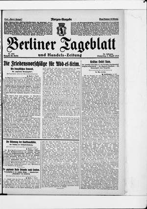 Berliner Tageblatt und Handels-Zeitung vom 06.08.1925