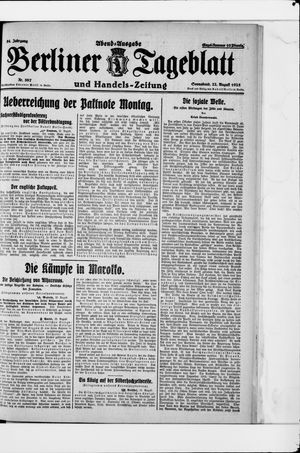Berliner Tageblatt und Handels-Zeitung vom 22.08.1925