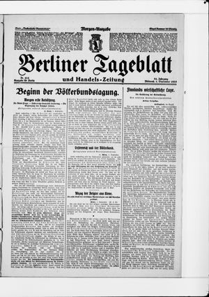 Berliner Tageblatt und Handels-Zeitung vom 02.09.1925