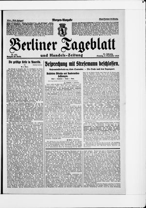 Berliner Tageblatt und Handels-Zeitung on Sep 6, 1925