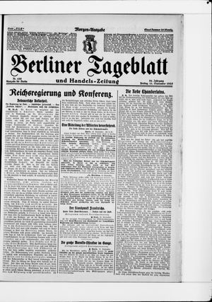 Berliner Tageblatt und Handels-Zeitung vom 11.09.1925
