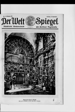 Berliner Tageblatt und Handels-Zeitung vom 13.09.1925