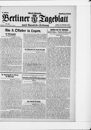 Berliner Tageblatt und Handels-Zeitung vom 18.09.1925