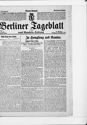 Berliner Tageblatt und Handels-Zeitung vom 20.09.1925