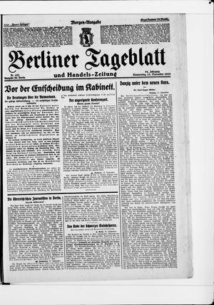 Berliner Tageblatt und Handels-Zeitung on Sep 24, 1925