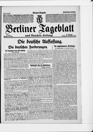 Berliner Tageblatt und Handels-Zeitung vom 25.09.1925