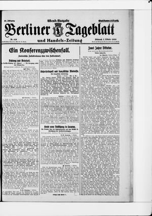 Berliner Tageblatt und Handels-Zeitung on Oct 7, 1925