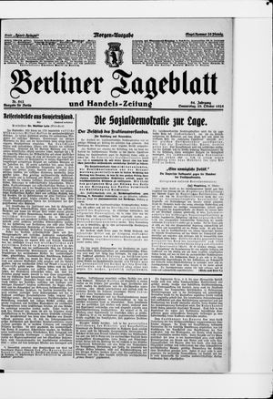Berliner Tageblatt und Handels-Zeitung on Oct 29, 1925