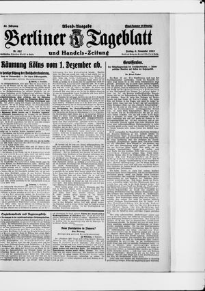 Berliner Tageblatt und Handels-Zeitung vom 06.11.1925