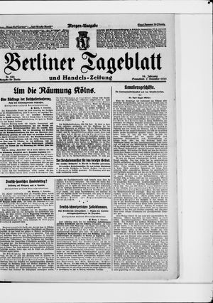 Berliner Tageblatt und Handels-Zeitung vom 07.11.1925