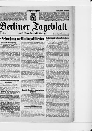 Berliner Tageblatt und Handels-Zeitung vom 19.11.1925