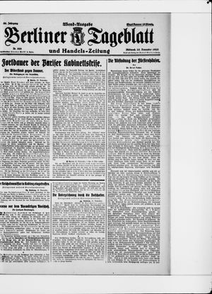 Berliner Tageblatt und Handels-Zeitung vom 25.11.1925