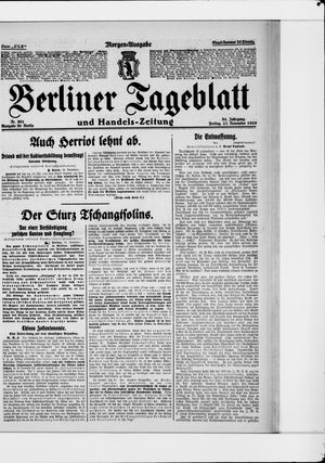 Berliner Tageblatt und Handels-Zeitung vom 27.11.1925