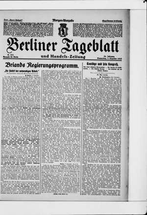 Berliner Tageblatt und Handels-Zeitung vom 03.12.1925