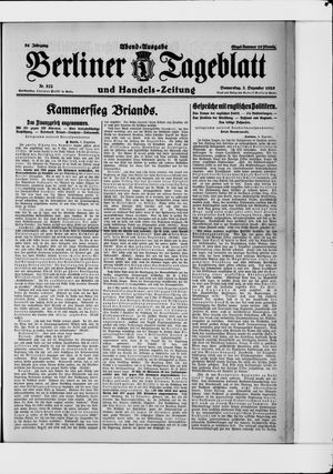 Berliner Tageblatt und Handels-Zeitung vom 03.12.1925