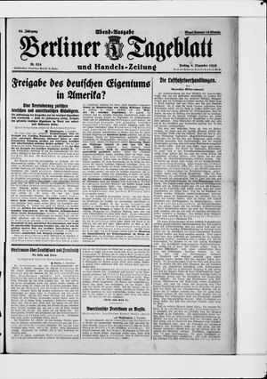 Berliner Tageblatt und Handels-Zeitung vom 04.12.1925