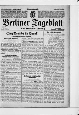 Berliner Tageblatt und Handels-Zeitung vom 05.12.1925