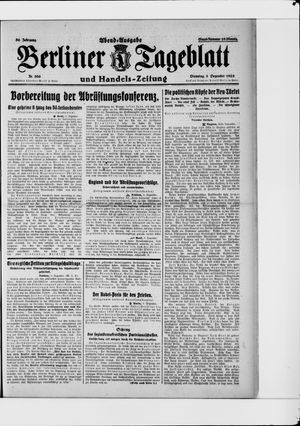 Berliner Tageblatt und Handels-Zeitung vom 08.12.1925