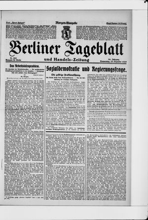 Berliner Tageblatt und Handels-Zeitung on Dec 10, 1925