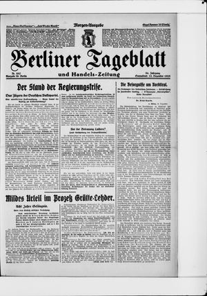 Berliner Tageblatt und Handels-Zeitung vom 12.12.1925