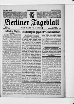 Berliner Tageblatt und Handels-Zeitung vom 17.12.1925