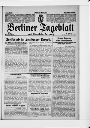 Berliner Tageblatt und Handels-Zeitung vom 18.12.1925