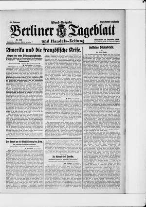 Berliner Tageblatt und Handels-Zeitung vom 19.12.1925