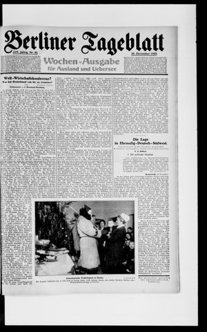 Berliner Tageblatt und Handels-Zeitung vom 24.12.1925