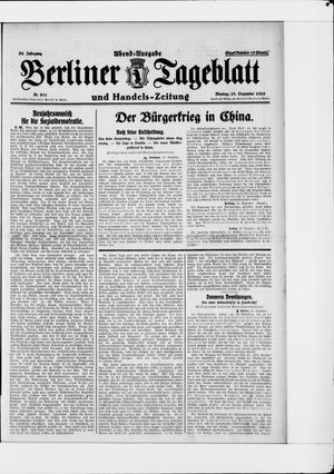 Berliner Tageblatt und Handels-Zeitung vom 28.12.1925