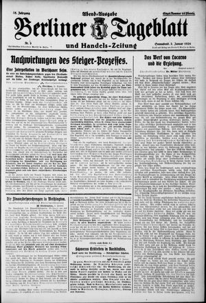 Berliner Tageblatt und Handels-Zeitung vom 02.01.1926
