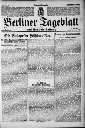 Berliner Tageblatt und Handels-Zeitung vom 08.01.1926