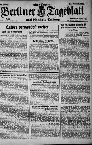 Berliner Tageblatt und Handels-Zeitung on Jan 16, 1926