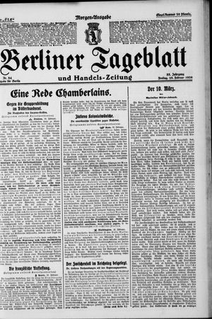 Berliner Tageblatt und Handels-Zeitung vom 19.02.1926